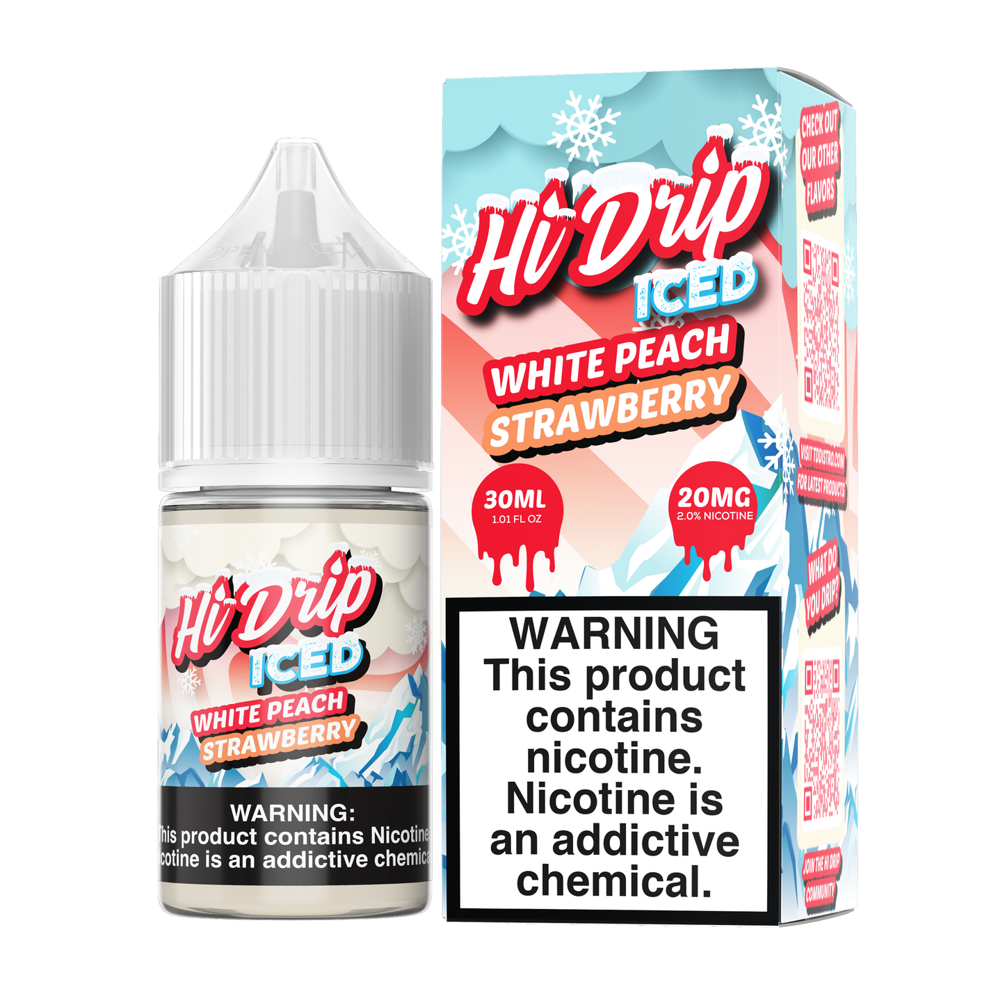 White Peach Strawberry Salts Iced