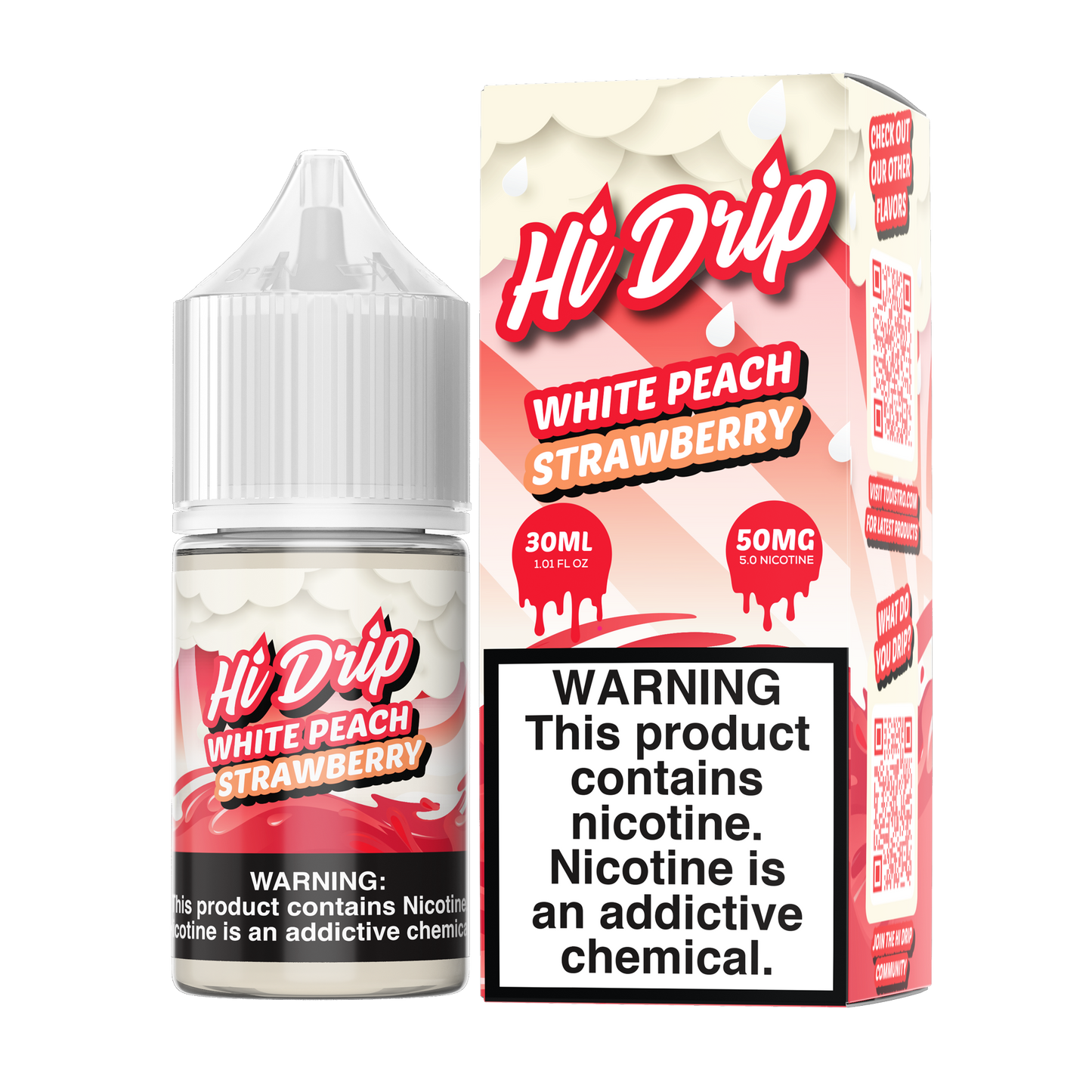 White Peach Strawberry Salts